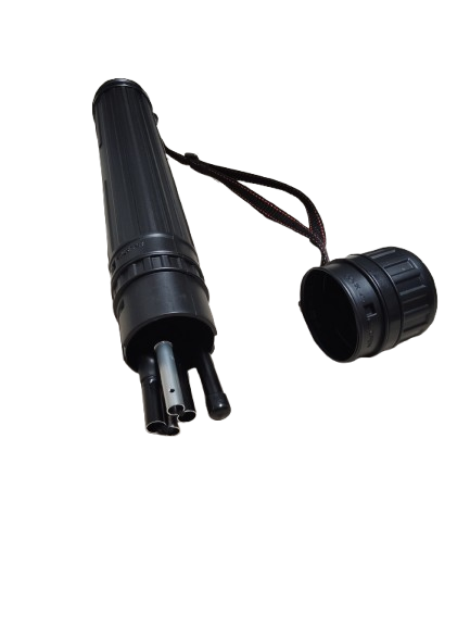 Foldspear travel tube